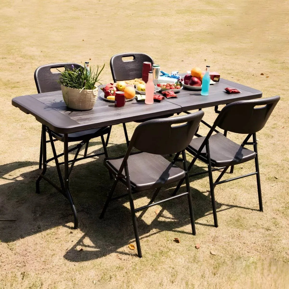 campingtisch holzoptik Moderner klappbarer mit Holzoptik-Kunststoffplatte Vivienne westwood gloves - member:49762238267560:1007 Farbe:Geranium Red