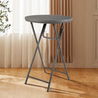 Modern Foldable Metal Round Bar Table – Outdoor & Patio