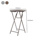 Modern Foldable Metal Round Bar Table – Outdoor & Patio Dimensions