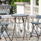 Modern Foldable Metal Round Bar Table – Outdoor & Patio Main Product Image