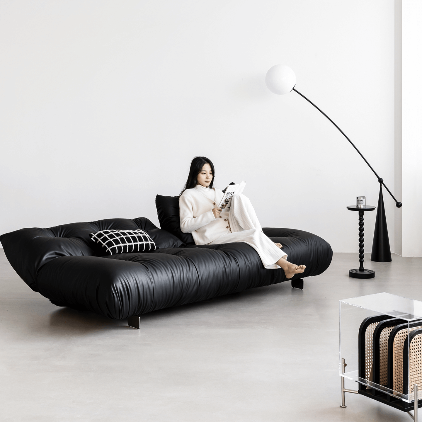 Modern Foldable Sofa Bed with Adjustable Backrest