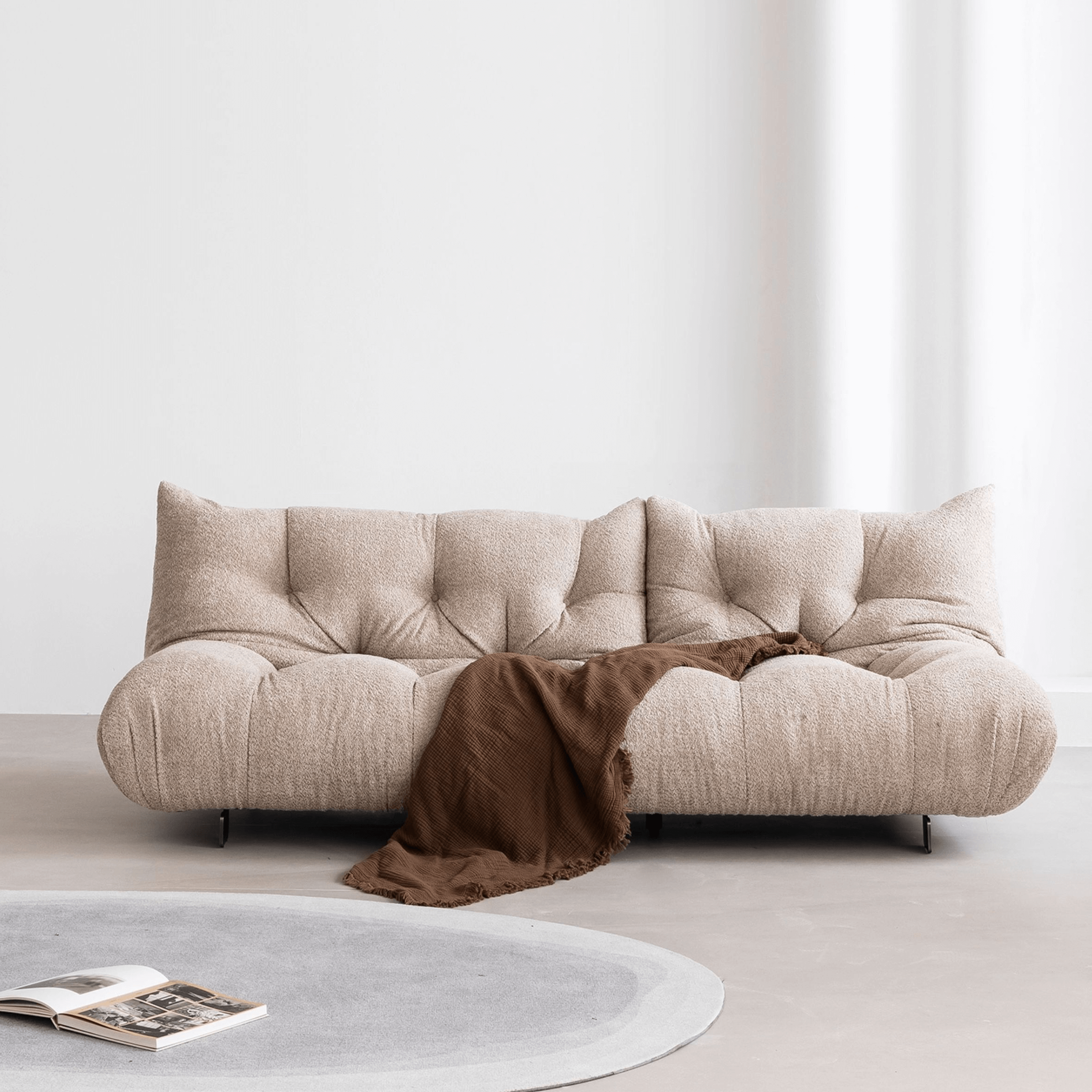 Modern Foldable Sofa Bed with Adjustable Backrest