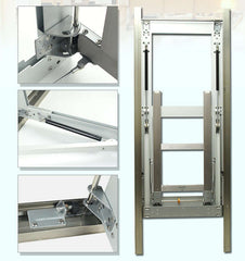 Modern Foldable Table Mechanism Kit, Space-Saving Metal