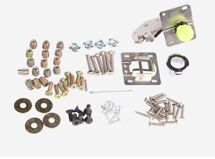 Modern Foldable Table Mechanism Kit, Space-Saving Metal