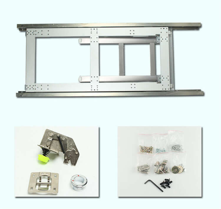 Modern Foldable Table Mechanism Kit, Space-Saving Metal