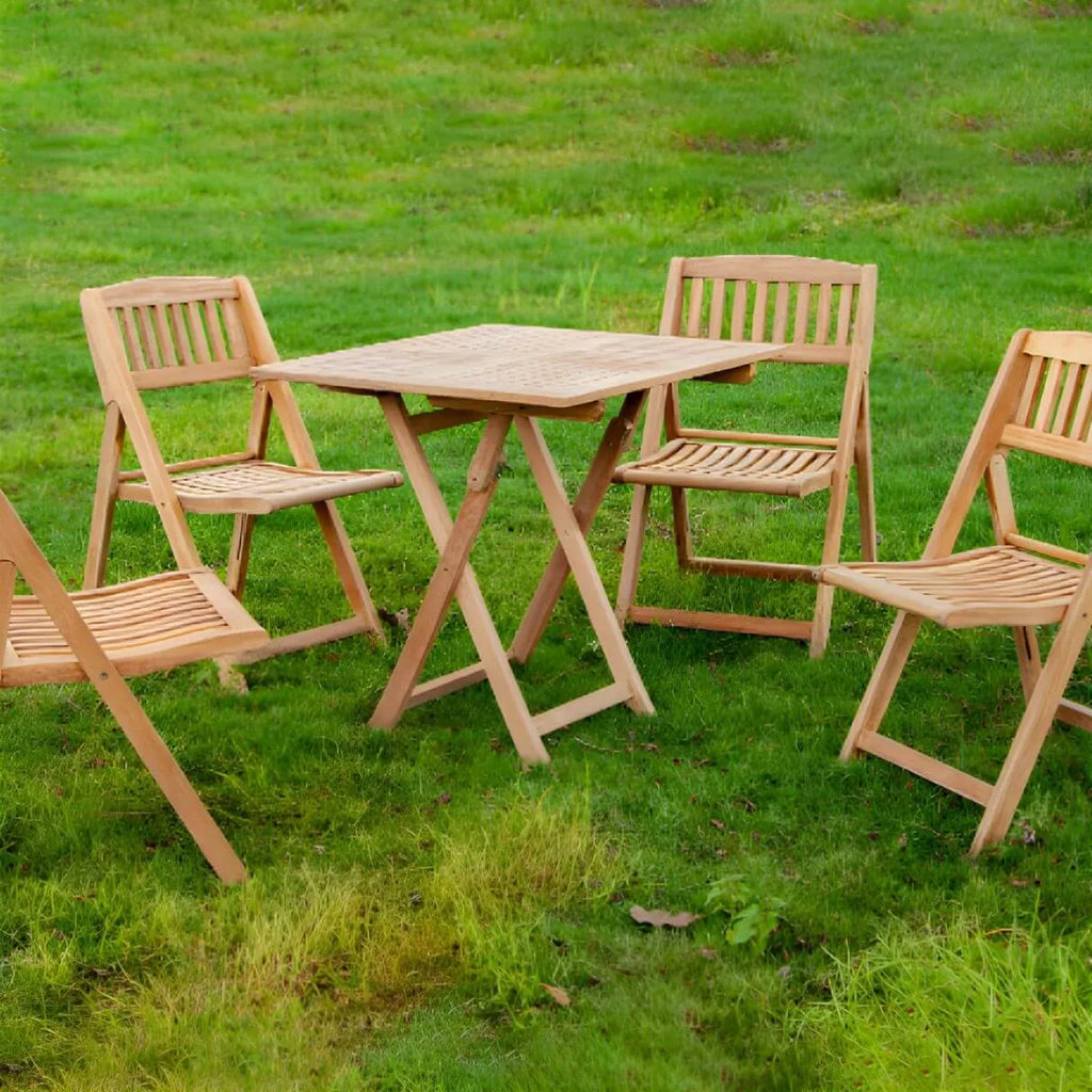 Modern Foldable Teak Wood Outdoor Coffee Table