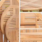 Modern Foldable Teak Wood Outdoor Coffee Table