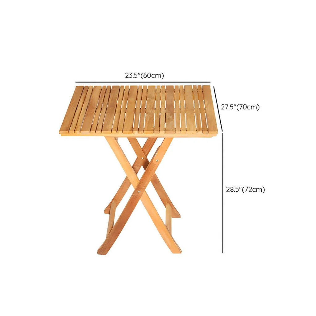 Modern Foldable Teak Wood Outdoor Coffee Table Dimensions