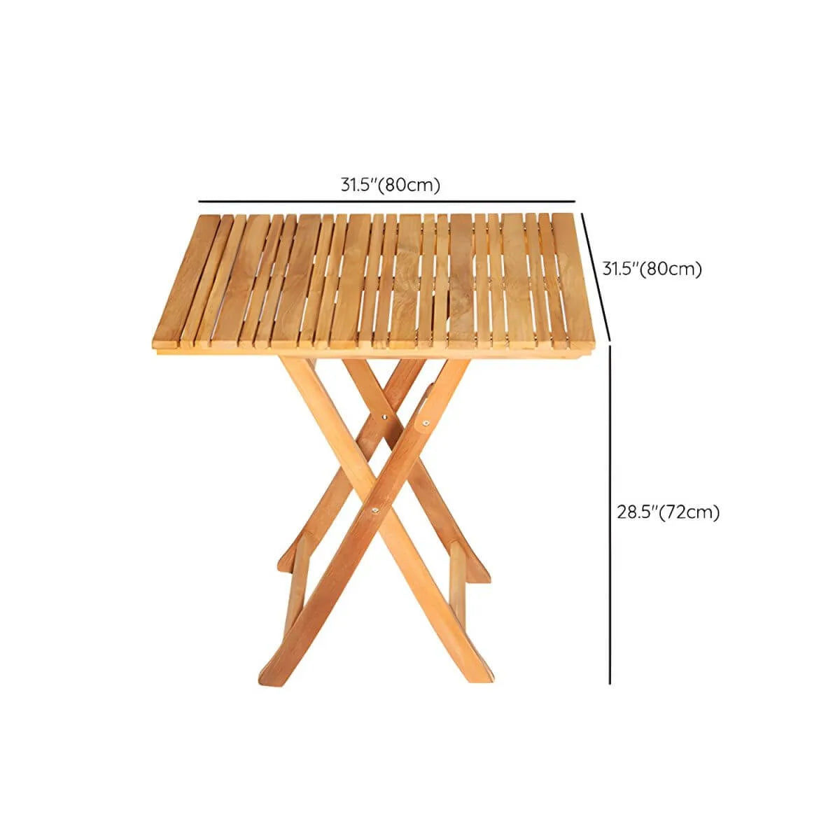 Modern Foldable Teak Wood Outdoor Coffee Table Dimensions