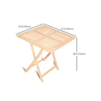 Modern Foldable Teak Wood Outdoor Coffee Table Dimensions