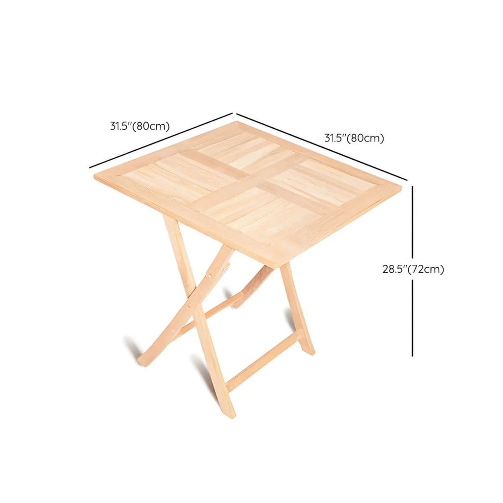 Modern Foldable Teak Wood Outdoor Coffee Table Dimensions