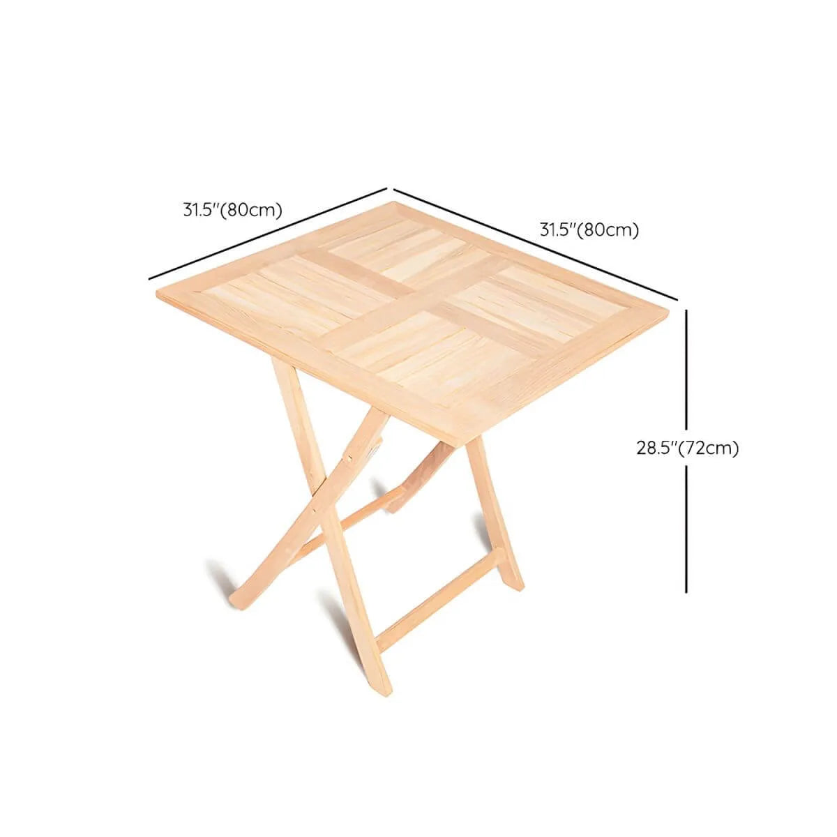 Modern Foldable Teak Wood Outdoor Coffee Table Dimensions