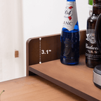 Modern Folding High Bar Table with Storage for Small Spaces