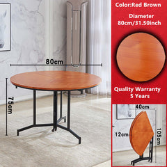 Modern Folding Table, Light Yellow, Space-Saving Design