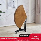 Modern Folding Table, Light Yellow, Space-Saving Design