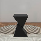 Modern Geometric End Table with Monolithic Concrete Design
