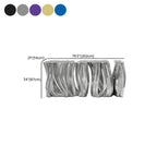Modern Glam Fiberglass Console Table with Abstract Sculptural Base Dimensions