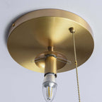 Modern Glass Globe Ceiling Light with Gold Finish and Ambient Glow