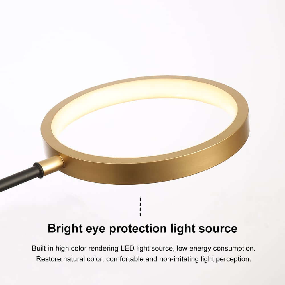 Modern Gold & Black Aluminum 14-Light Dimmable Starry Sky Chandelier