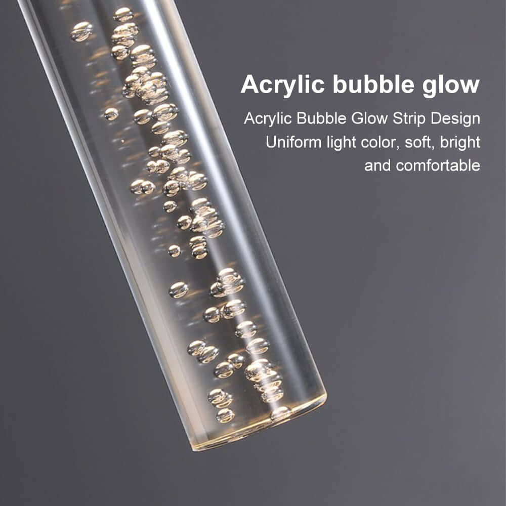 Modern Gold & Black Bubble Acrylic Pendant Light - Unique Design