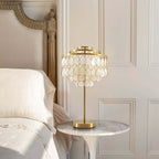 Modern Gold Shell Table Lamp with Iron Base