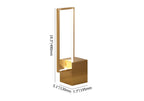 Modern Gold Stainless Steel Table Lamp with White Shade Dimensions