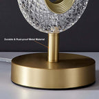 Modern Gold Table Lamp with Clear Acrylic Shade - Unique Ambient Lighting