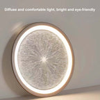 Modern Gray Dome LED Ceiling Light with Remote Control and Aluminum Shade