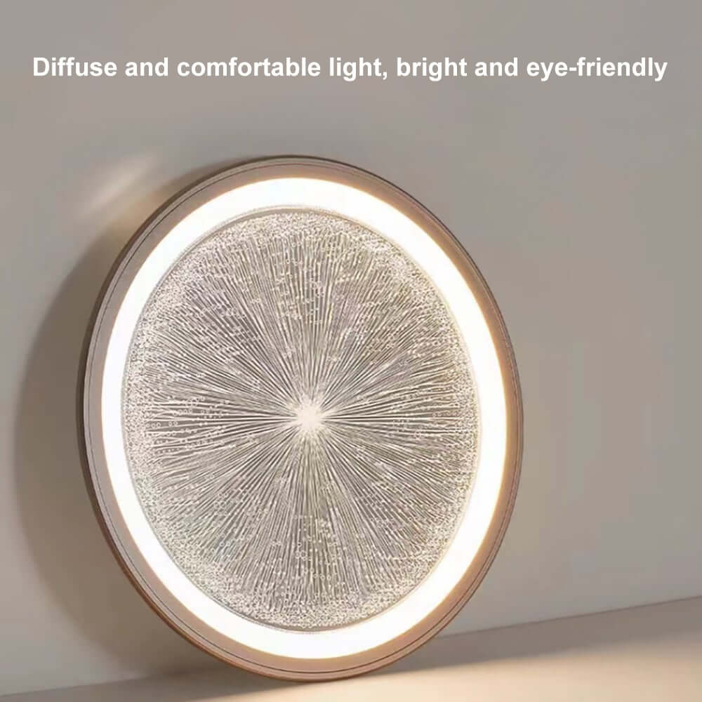 Modern Gray Dome LED Ceiling Light with Remote Control and Aluminum Shade