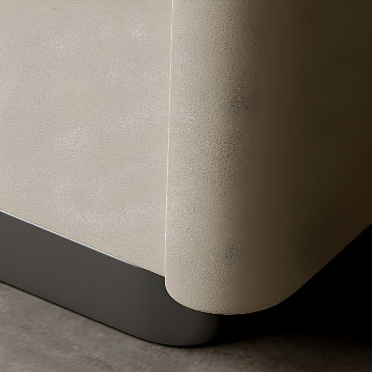 Modern Green Drawer Storage Nightstand with Stone Top