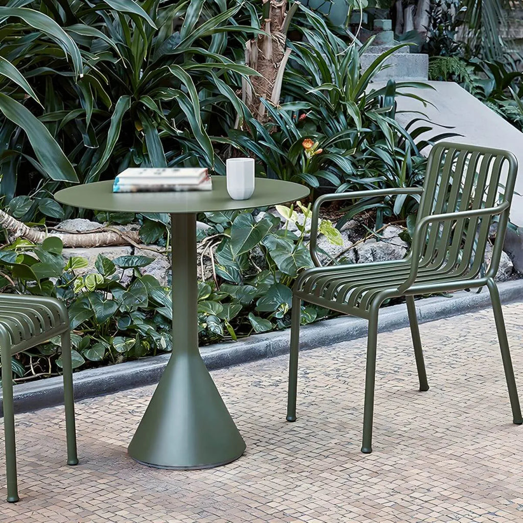 Modern Green Metal Outdoor Coffee & Bar Table