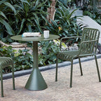 Modern Green Metal Outdoor Coffee & Bar Table