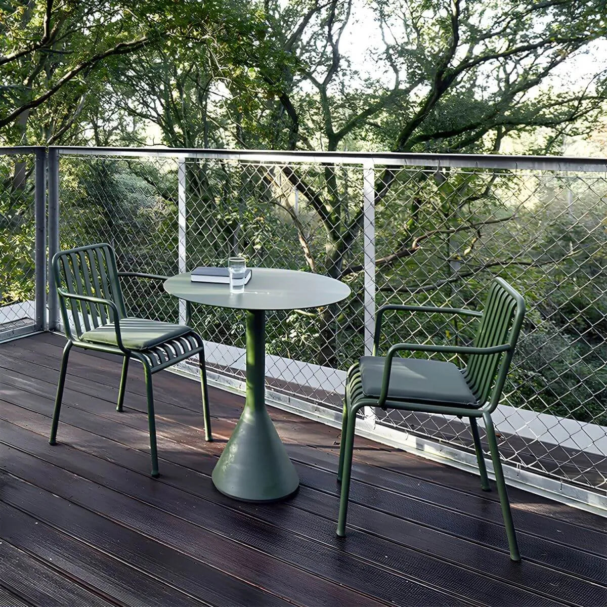 Modern Green Metal Outdoor Coffee & Bar Table Secondary image