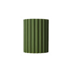 Modern Green Resin Half-Circle Wall Sconce with Up & Down Lighting
