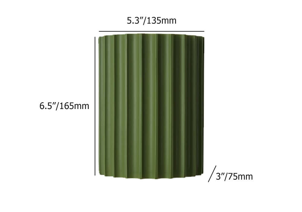 Modern Green Resin Half-Circle Wall Sconce with Up & Down Lighting Dimensions