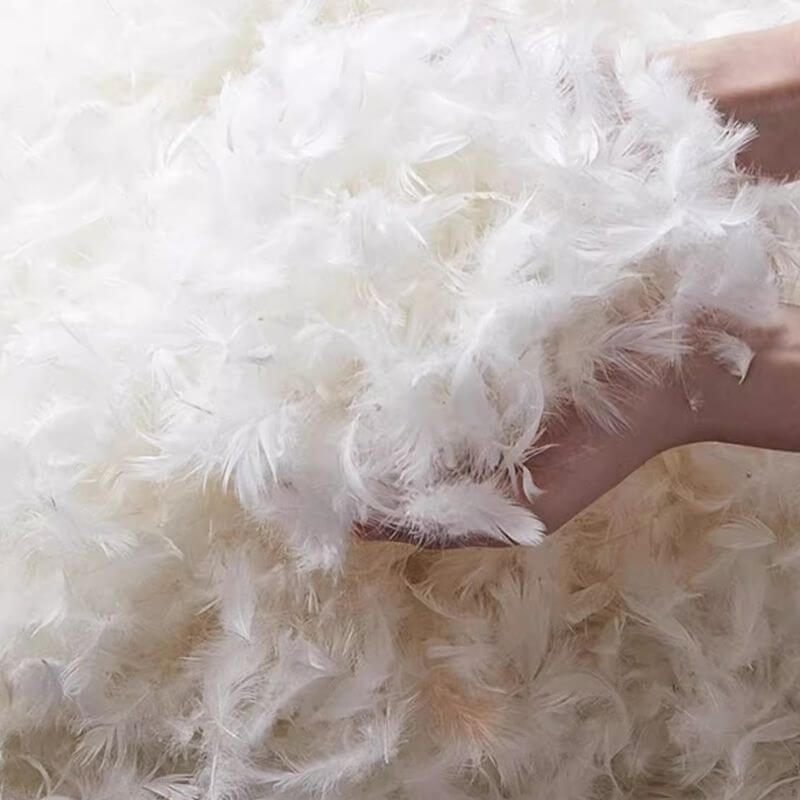 Modern Grey Panel Bed with High Headboard and Fixed Height