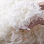 Modern Grey Panel Bed with High Headboard and Fixed Height