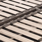 Modern Grey Panel Bed with High Headboard and Fixed Height