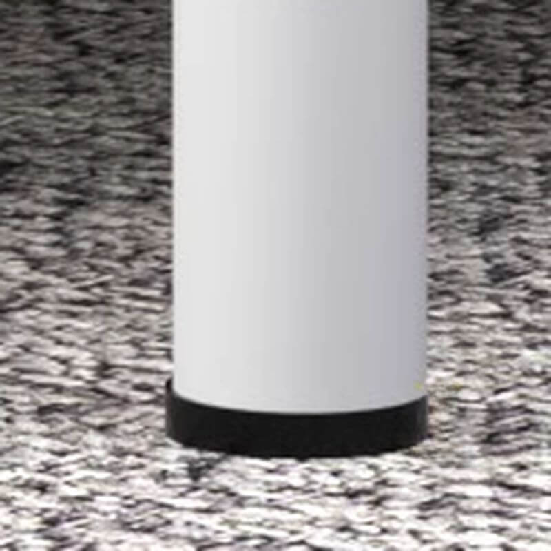 Modern Iron Bunk Bed with Ladder - Black & White Finish