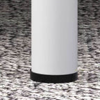 Modern Iron Bunk Bed with Ladder - Black & White Finish