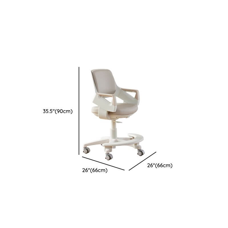 Modern Kids Learning Chair with Adjustable Height and Dual-Tone Upholstery Dimensions