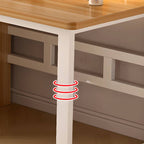 Modern Kids Writing Desk with Metal Frame and Wood Top