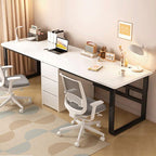 Modern Kids Writing Desk with Metal Frame and Wood Top