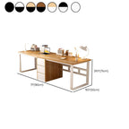 Modern Kids Writing Desk with Metal Frame and Wood Top Dimensions
