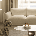 Modern Lambswool Cloud Sectional Sofa With Chaise