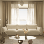 Modern Lambswool Cloud Sectional Sofa With Chaise Main Product Image