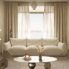 Modern Lambswool Cloud Sectional Sofa With Chaise Main Product Image