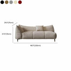 Modern Left-Arm Chaise Lounge with Flannel Upholstery Dimensions