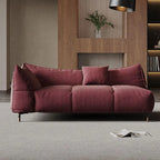 Modern Left-Arm Chaise Lounge with Flannel Upholstery Main Product Image