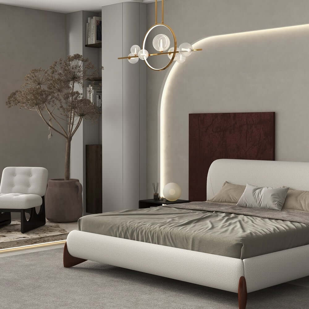 Modern Linear Kitchen Island Chandelier with Glass Globe Shades